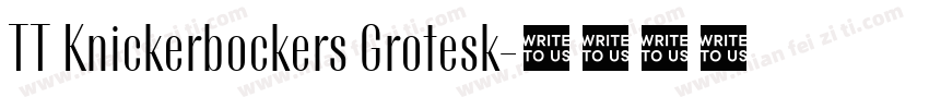 TT Knickerbockers Grotesk字体转换